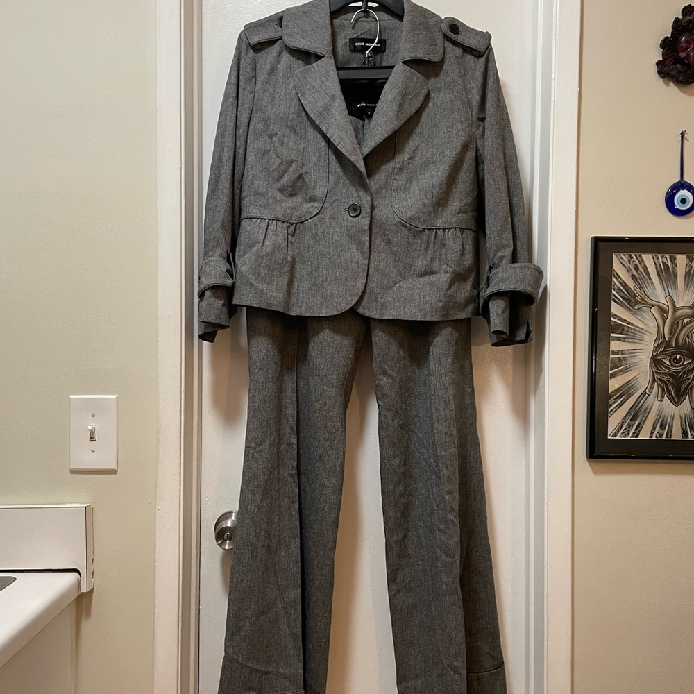 Club Monaco Grey Tailored Suit Set